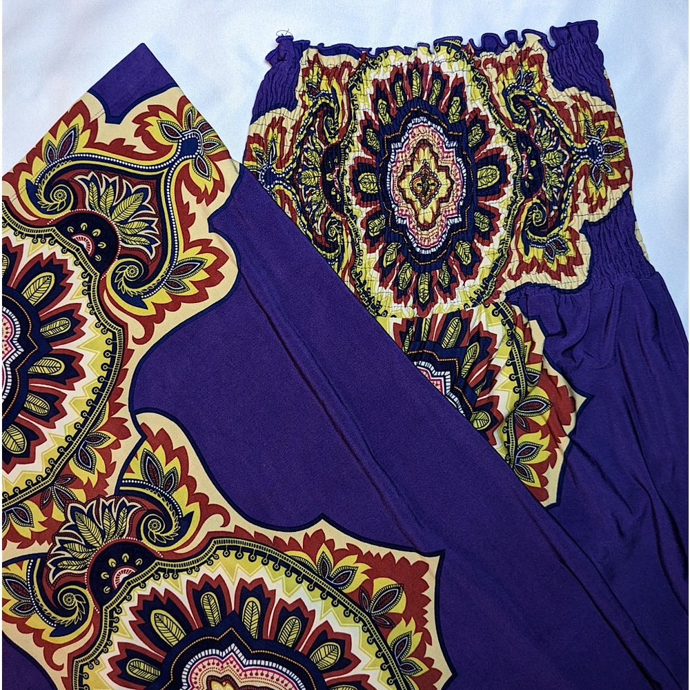 Strapless lightweight maxi dress